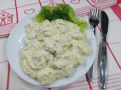 Klaassen Matjesschmaus Helsinki, Matjes in Stücken, körniger Senf, Salatmajonnaise, 500g Klaassen Matjesschmaus Helsinki, Matjes in Stücken, körniger Senf, Salatmajonnaise, 500g von IHR FACHGESCHÄFT KLAASSEN