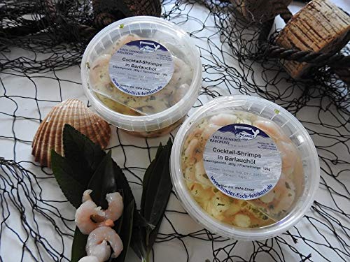 Klaassen Shrimps in Bärlauchöl, Kaltwassergarnelen in Bärlauchöl, 250g von IHR FACHGESCHÄFT KLAASSEN