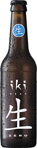 iKi Bio Bier Zero, mit grünem Tee und Ingwer, 0 % vol, obergäriges und alkoholfreies Craft-Bier, Einweg (1 x 330 ml) von IKI