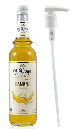 Il Doge Sirup Banane 0,7 Liter Barsirup Cocktailsirup incl. Dosierpumpe von IL Doge