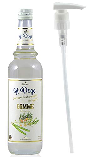 Il Doge Sirup Gomme 0,7 Liter Barsirup Cocktailsirup incl. Dosierpumpe Gummi Arabicum Sirup von IL Doge