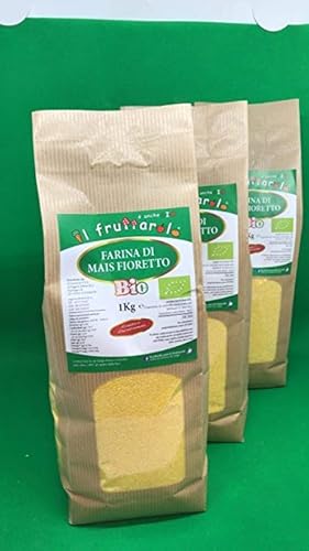 FEIN GEMAHLENES MAISMEHL 3 X 1 KG von IL FRUTTAROLO è ANCHE BIO