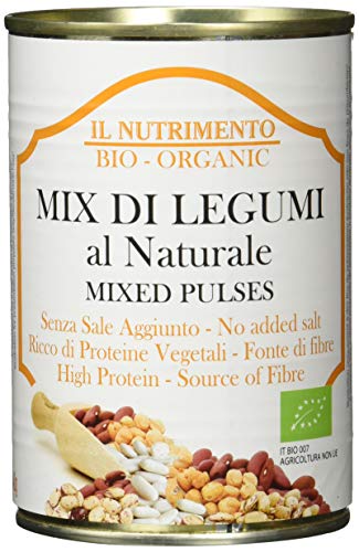 IL NUTRIMENTO Mix mit 4 Hülsenfrüchte - ohne Salz, 12er Pack (12 x 400 g) von IL NUTRIMENTO