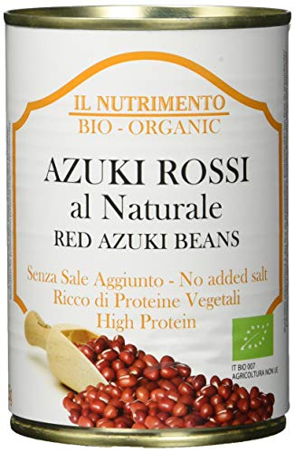IL NUTRIMENTO Rote Azuki natur - ohne Salz, 12er Pack (12 x 400 g) von IL NUTRIMENTO
