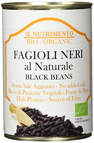 IL NUTRIMENTO Schwarze Bohnen - ohne Salz, 12er Pack (12 x 400 g) von Probios