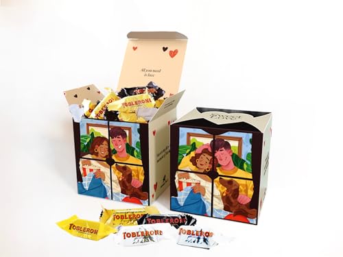 Valentinstag Schokoladen-Geschenkbox für Paare - Originelles Geschenk für Valentinstag, Geburtstage, Partner – Toblerone - Geschenke für ihn – Geschenke für sie – Schokolade Box Valentinstag Schokoladen-Geschenkbox für Paare - Originelles Geschenk für Valentinstag, Geburtstage, Partner – Toblerone - Geschenke für ihn – Geschenke für sie – Schokolade Box von IMPERIAL COAST