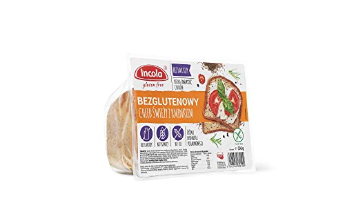 GLUTENFREIE BACKWAREN glutenfreies Brot verschiedene Sorten | Weißbrot, Mehrkornbrot, Bauernbrot, Toastbrot, Pizzabrot (Brot mit Kümmel (350g)) von INCOLA