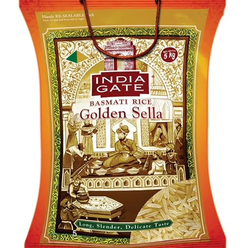 India Gate Golden Sella Basmati Reis, 5000 g von INDIA GATE