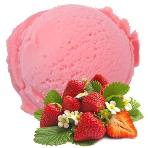Vanille Erdbeere Geschmack 1 Kg Eispulver für Speiseeis Softeispulver Speiseeispulver … von INDIGOS UG
