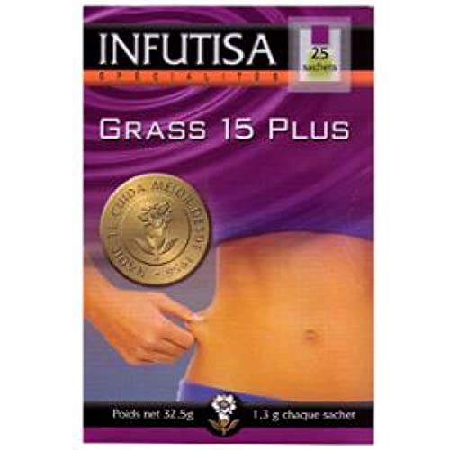 INFUTISA Grass 15 Plus Infusion 25 Beutel, Schwarz, Estándar von INFUTISA