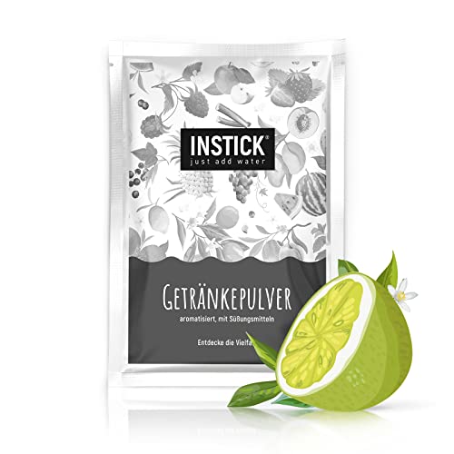 INSTICK | Zuckerfreies Instant-Getränk - Geschmack Limette | Packung für 18 L | Getränkepulver - vegan, kalorienarm, mit Vitamin C, aromatisiert von INSTICK just add water