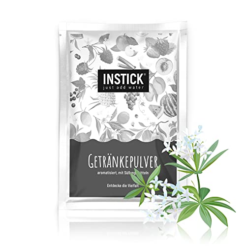 INSTICK | Zuckerfreies Instant-Getränk - Geschmack Waldmeister | Packung für 18 L | Getränkepulver - vegan, kalorienarm, mit Vitamin C, aromatisiert von INSTICK just add water