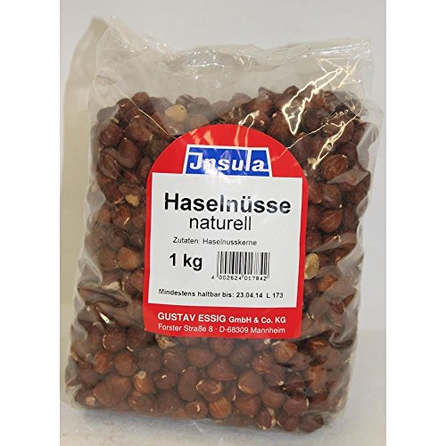 Haselnüsse ganz ungeschält naturell zum Kochen und Backen 500g Haselnüsse ganz ungeschält naturell zum Kochen und Backen 500g von INSULA Gewürze-Backzutaten Gustav Essig GmbH & Co. KG