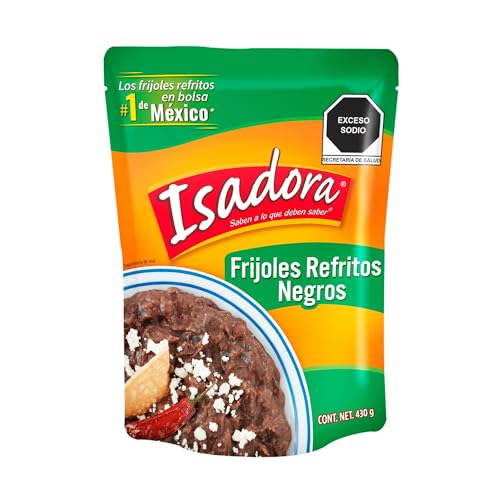 Schwarzes Bohnenpüree, frittiert, Pack 430g - Frijoles Refritos Negros ISADORA 430g von Isadora