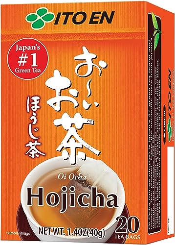 ITO EN Oi Ocha Hojicha – Ungesüßter, gerösteter grüner Tee aus Japan in Teebeuteln à 1,6 g (20 Stück pro Packung) – 1 x 32 g von ITO EN