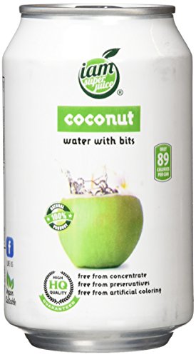 Iam Superjuice Getränke Kokoswasser, 24er Pack (24 x 330 ml) von Iam Superjuice