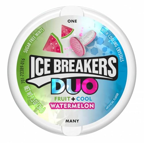 ICE Breakers Duo zuckerfreie Minzen, Wassermelone, 37 ml von Ice Breakers