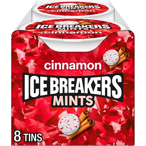 8 x Cinnamon Mints - Sugar Free Ice Breakers Candy 42g (Wholesale Box) von Ice Breakers