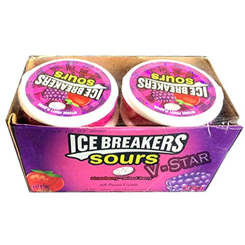 FULL BOX ICE BREAKERS SUGAR FREE HARD CANDY SWEET 8 x 42g (WILD BERRY) von Ice Breakers