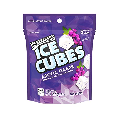 ICE BREAKERS ICE CUBES Sugar Free Gum (Arctic Grape, 8.11-Ounce) von Ice Breakers