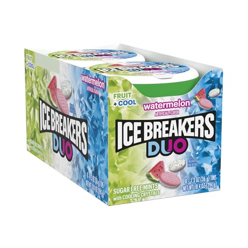 Ice Breakers Duo Mints Watermelon 1.3 Ounce (Pack of 8) / Ice Breakers Duo Minzen Wassermelone 1,3 Unzen (Packung mit 8) von Ice Breakers