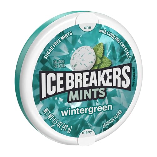 Ice Breakers Wintergreen zuckerfrei, 8er Pack (8 x 42 g) von Ice Breakers