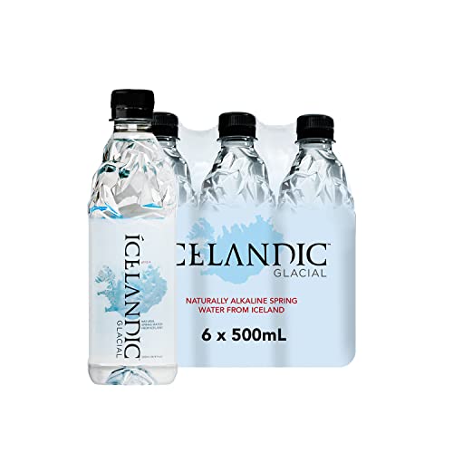 Icelandic Glacial Natürliches Quellwasser, 500 ml, 6 Stück von Icelandic Glacial