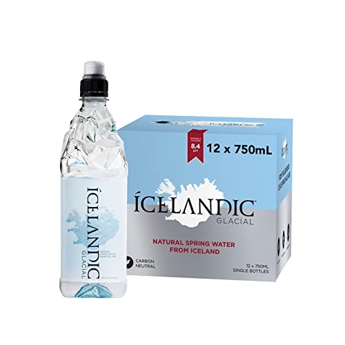 Icelandic Glacial Premium Natürliches Wasser Flaschen aus recyceltem PET 12 x 750ml pro Pack – Alkalisch/Niedriger pH-Wert, BPA-frei, Klimaneutral aus der isländischen Quelle. Geringer TDS-Gehalt. Icelandic Glacial Premium Natürliches Wasser Flaschen aus recyceltem PET 12 x 750ml pro Pack – Alkalisch/Niedriger pH-Wert, BPA-frei, Klimaneutral aus der isländischen Quelle. Geringer TDS-Gehalt. von Icelandic Glacial