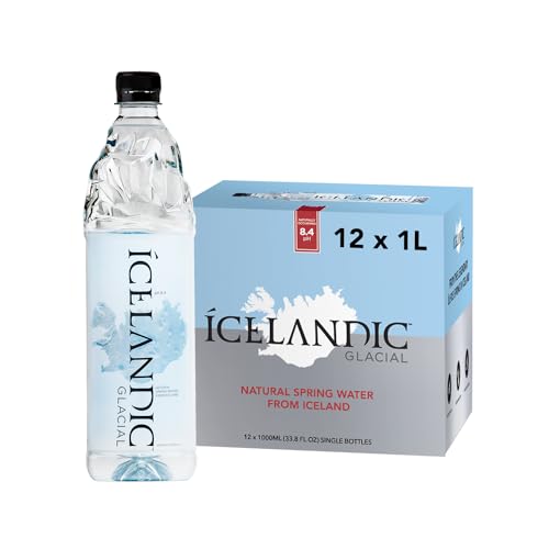 Icelandic Glacial Premium Natürliches Wasser 1 Liter Flaschen aus recyceltem PET x 12 pro Pack – Alkalisch/Niedriger pH-Wert, BPA-frei, Klimaneutral aus der isländischen Quelle. Geringer TDS-Gehalt. Icelandic Glacial Premium Natürliches Wasser 1 Liter Flaschen aus recyceltem PET x 12 pro Pack – Alkalisch/Niedriger pH-Wert, BPA-frei, Klimaneutral aus der isländischen Quelle. Geringer TDS-Gehalt. von Icelandic Glacial