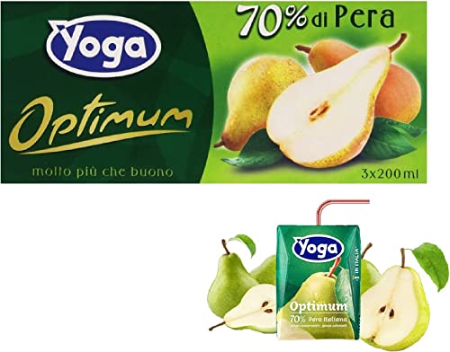 8 Packungen Fruchtsaft Yoga Optimum Birne Italienisch 3 x 200 ml Brk von Idea Shopping Center