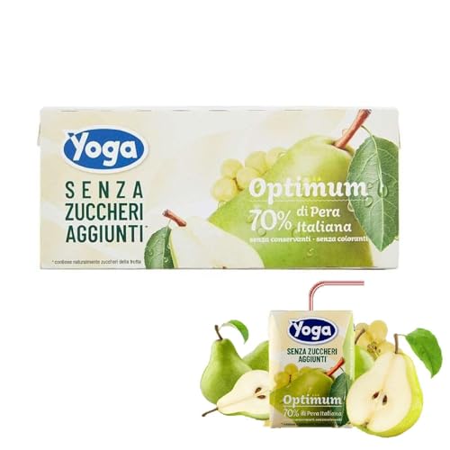 8 Packungen Fruchtsaft Yoga Optimum Birne Italienisch 3 x 200 ml Brk von Idea Shopping Center