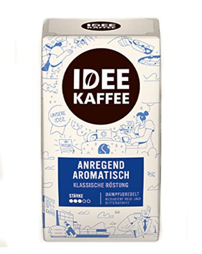 Darboven IDEE KAFFEE 8x 500 g (4000g) , Arabica Filterkaffee gemahlen - Premiumqualität von Idee Kaffee