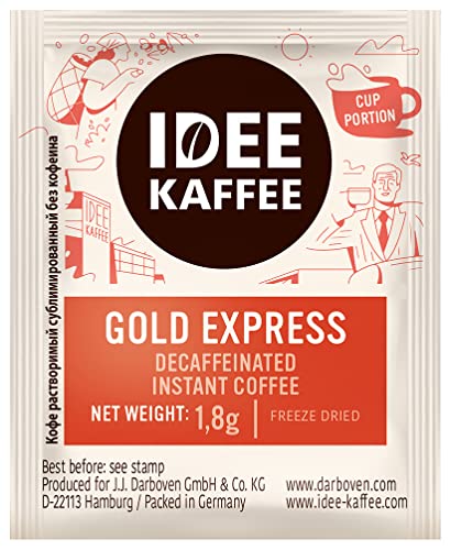 Instantkaffee GOLD EXPRESS Entkoffeiniert von Idee Kaffee, 500x1,8g Instantkaffee GOLD EXPRESS Entkoffeiniert von Idee Kaffee, 500x1,8g von Idee Kaffee