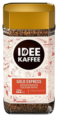 Instantkaffee GOLD EXPRESS entkoffeiniert von Idee Kaffee, 200g von Idee Kaffee