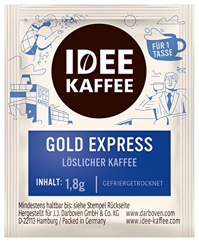 Instantkaffee GOLD EXPRESS in Einzelportionen von Idee Kaffee, 500x1,8g von Idee Kaffee