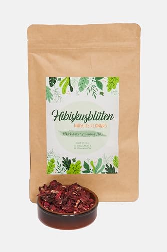 Igart Hibiskus ganze Blüte getrocknet 1000g | Fruchtiger Geschmack | Aromatischer Kräutertee, Gewürz | Zusatz zu Desserts, Konfitüren, Muesli | 100% Natur, ohne Zusatzstoffe von IGART