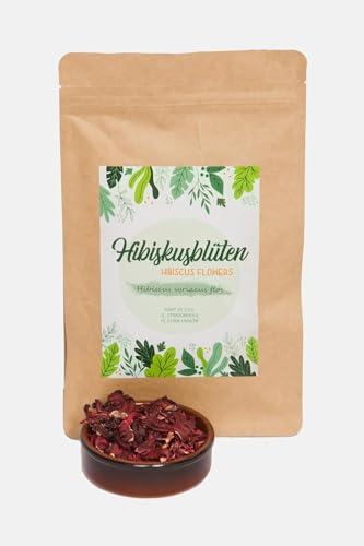 Igart Hibiskus ganze Blüte getrocknet 200g | Fruchtiger Geschmack | Aromatischer Kräutertee, Gewürz | Zusatz zu Desserts, Konfitüren, Muesli | 100% Natur, ohne Zusatzstoffe von IGART