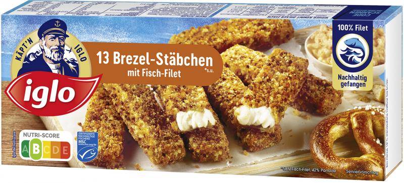 Iglo Brezel-Stäbchen mit Fisch-Filet von Iglo