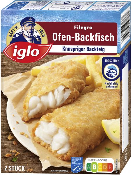 Iglo Filegro Ofen-Backfisch Knuspriger Backteig von Iglo