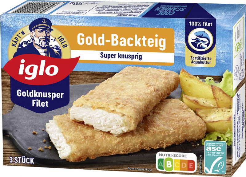 Iglo Goldknusper-Filets Gold-Backteig von Iglo