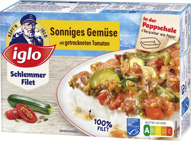 Iglo Schlemmer Filet Sonniges Gemüse mit getrockneten Tomaten von Iglo