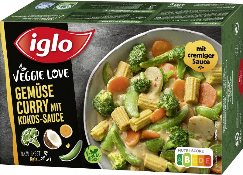 Iglo Veggie Love Gemüse-Curry mit Kokos-Sauce Iglo Veggie Love Gemüse-Curry mit Kokos-Sauce von Iglo