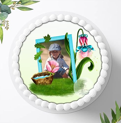 Für die Geburtstags Torte, Zuckerbild, Tortenbild, Essbares Foto für Torten, Fondant, Tortenaufleger Ø 20cm, 0197z von Ihr Onlineshop Digital-on 24