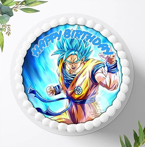 Für die Geburtstags Torte, Zuckerbild mit kompatibel mit: Naruto, Essbares Foto für Torten, Fondant, Tortenaufleger Ø 20cm, 0094z von Ihr Onlineshop Digital-on 24