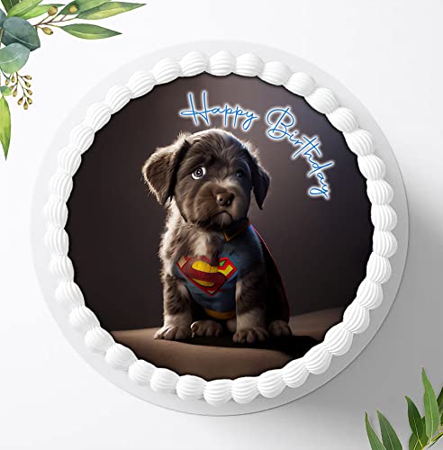 Für die Geburtstags Torte, Zuckerbild mit kompatibel mit: Superman Tortenbild, Essbares Foto für Torten, Fondant, Tortenaufleger Ø 20cm, 1048z von Ihr Onlineshop Digital-on 24