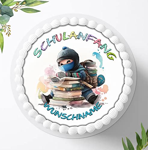 Für die Geburtstags Torte, oder Zuckerbild zum Schulanfang Personalisiert mit Wunschname, Essbares Foto für Torten, Fondant, Tortenaufleger Ø 20cm, 1423z Für die Geburtstags Torte, oder Zuckerbild zum Schulanfang Personalisiert mit Wunschname, Essbares Foto für Torten, Fondant, Tortenaufleger Ø 20cm, 1423z von Ihr Onlineshop Digital-on 24