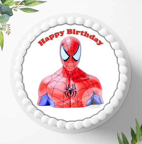 Spiderman, Essbares Foto für Torten, Tortenbild, Tortenaufleger Ø 20cm - Super Qualität, 0138w von Ihr Onlineshop Digital-on 24