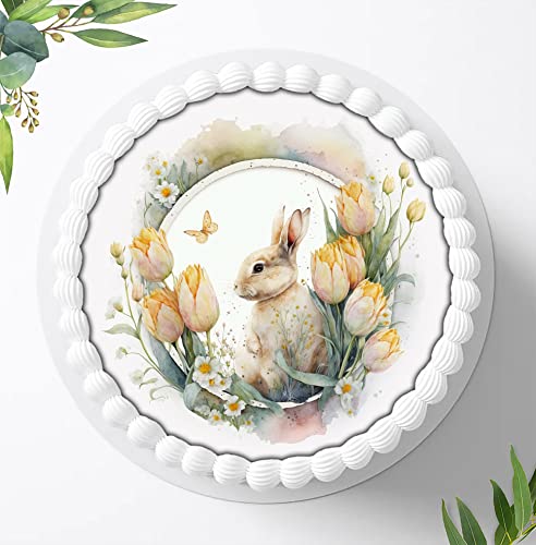 Zauberhafter Oster-Tortenaufleger, Süße Verzierungen für ein romantisches Osterfest, Tortenbild Frohe Ostern, Essbares Foto für Torten, Fondant, Ø 20cm, 1276z Zauberhafter Oster-Tortenaufleger, Süße Verzierungen für ein romantisches Osterfest, Tortenbild Frohe Ostern, Essbares Foto für Torten, Fondant, Ø 20cm, 1276z von Ihr Onlineshop Digital-on 24
