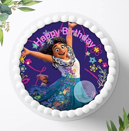 ür die Geburtstags Torte, Zuckerbild kompatibel mit: Encanto Isabela, Essbares Foto für Torten, Fondant, Tortenaufleger Ø 20cm, 0123z von Ihr Onlineshop Digital-on 24