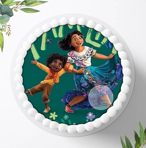 Für die Geburtstags Torte, Zuckerbild kompatibel mit: Encanto Isabela, Essbares Foto für Torten, Fondant, Tortenaufleger Ø 20cm, 0129z von Ihr Onlineshop Digital-on 24